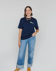 Jenna is 5'7" and wears a size M