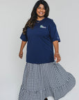 Christina is 5'4" and wears a size XL