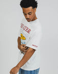 Derrick is 5'10" and wears a size M