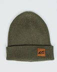 LC Leather Patch Beanie