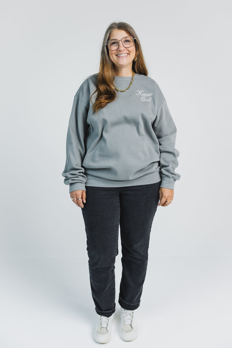 Lisa is wearing a size XL