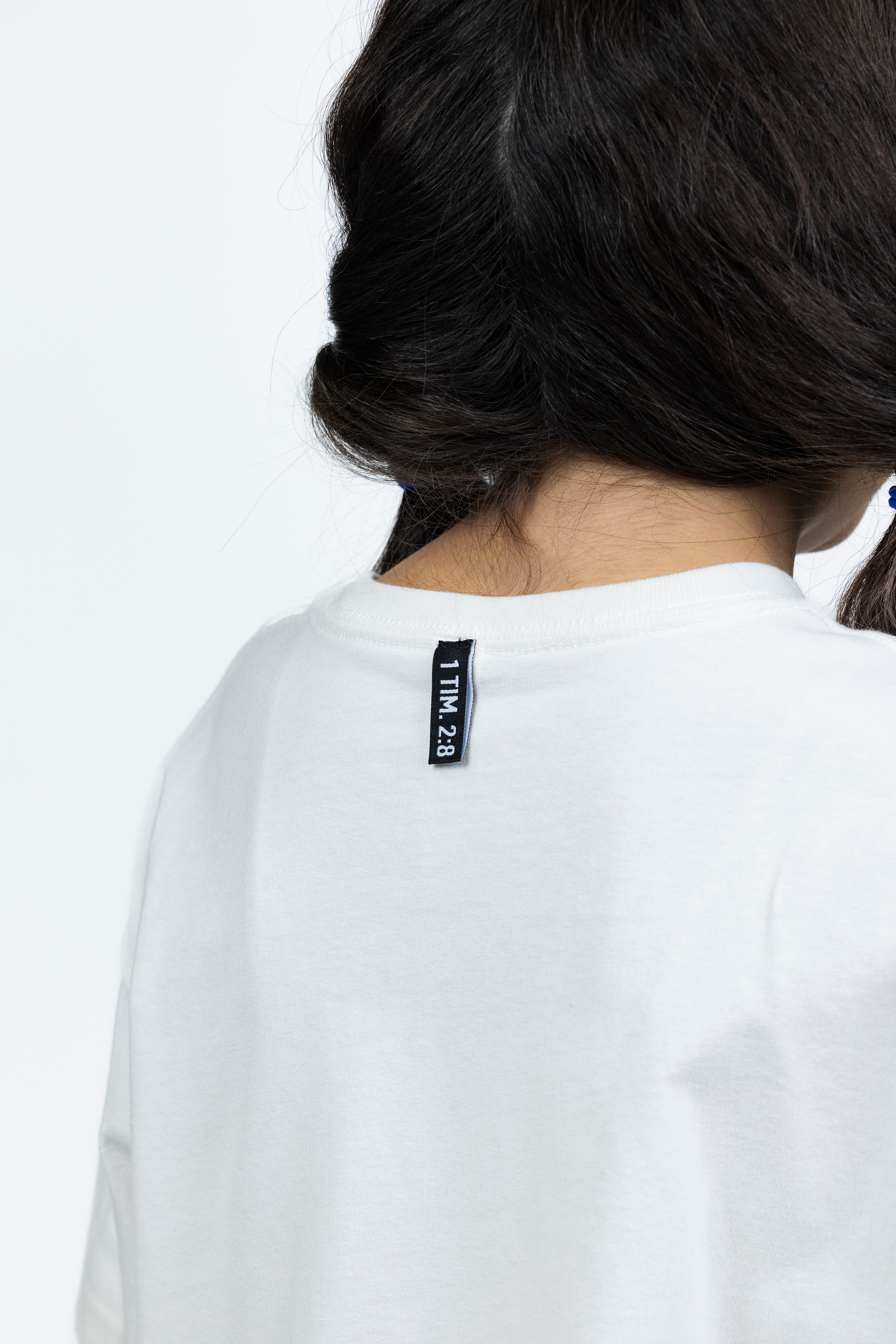 Penelope is wearing size Youth L