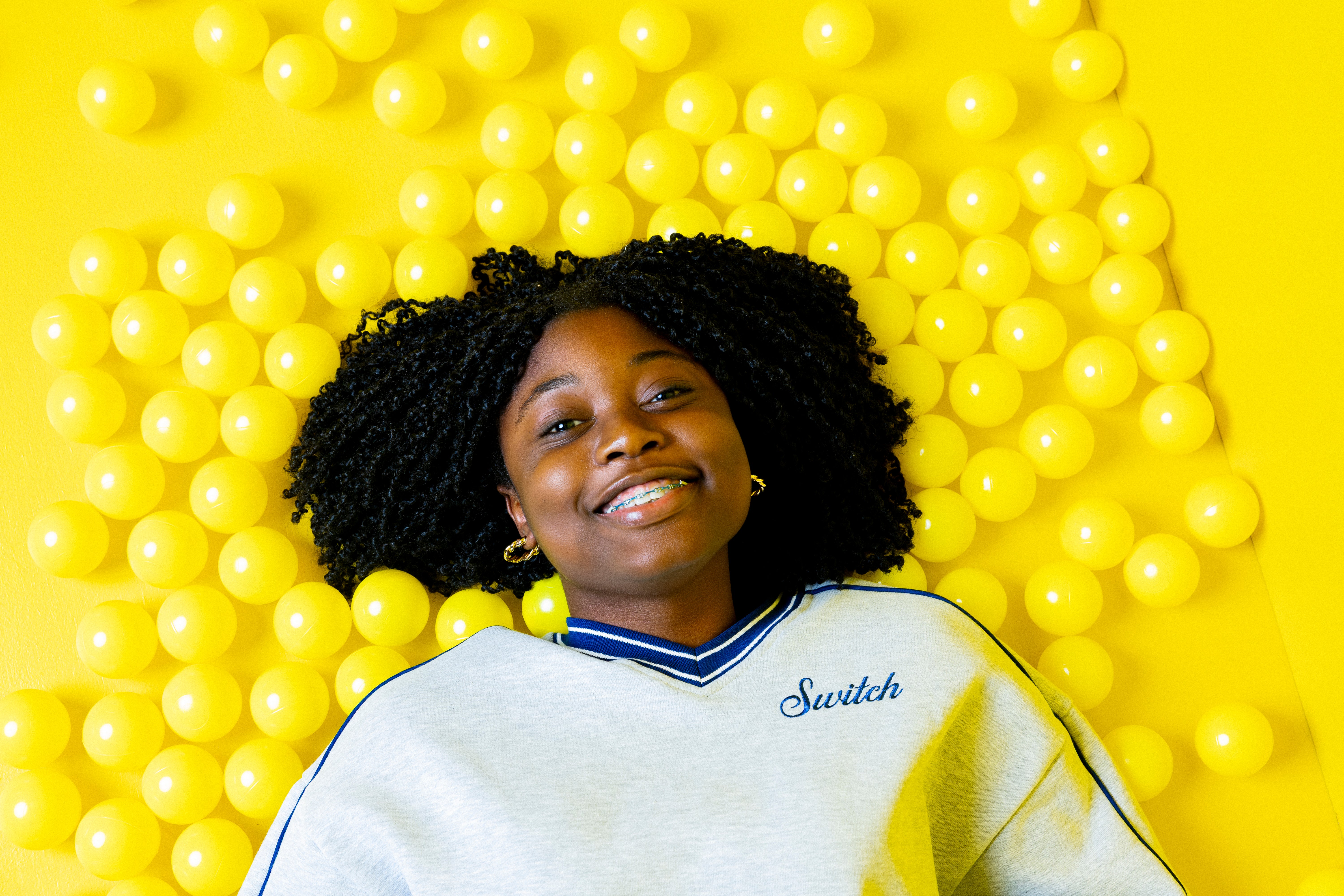 Kyra is wearing a size S