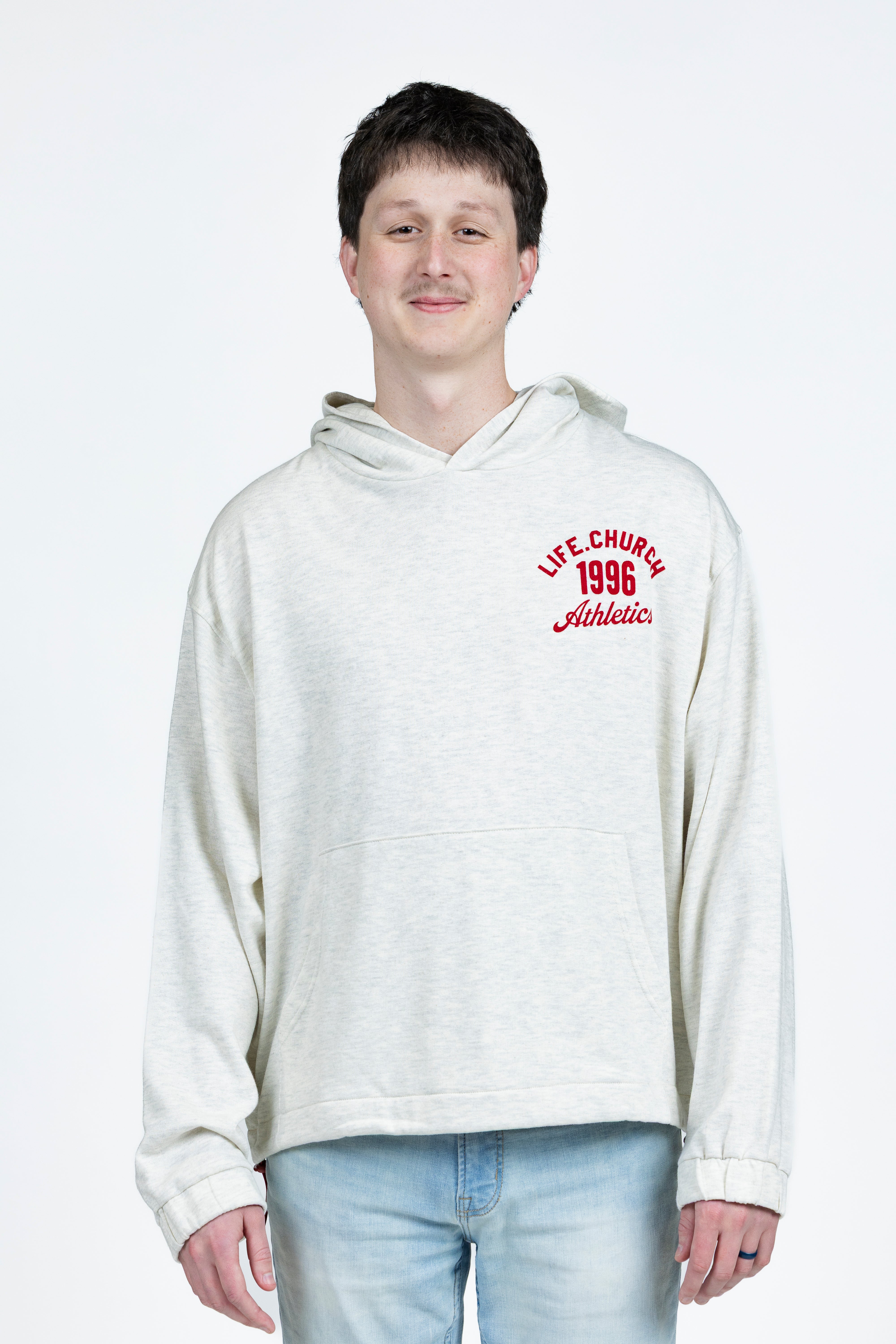 Weston is wearing a size XL