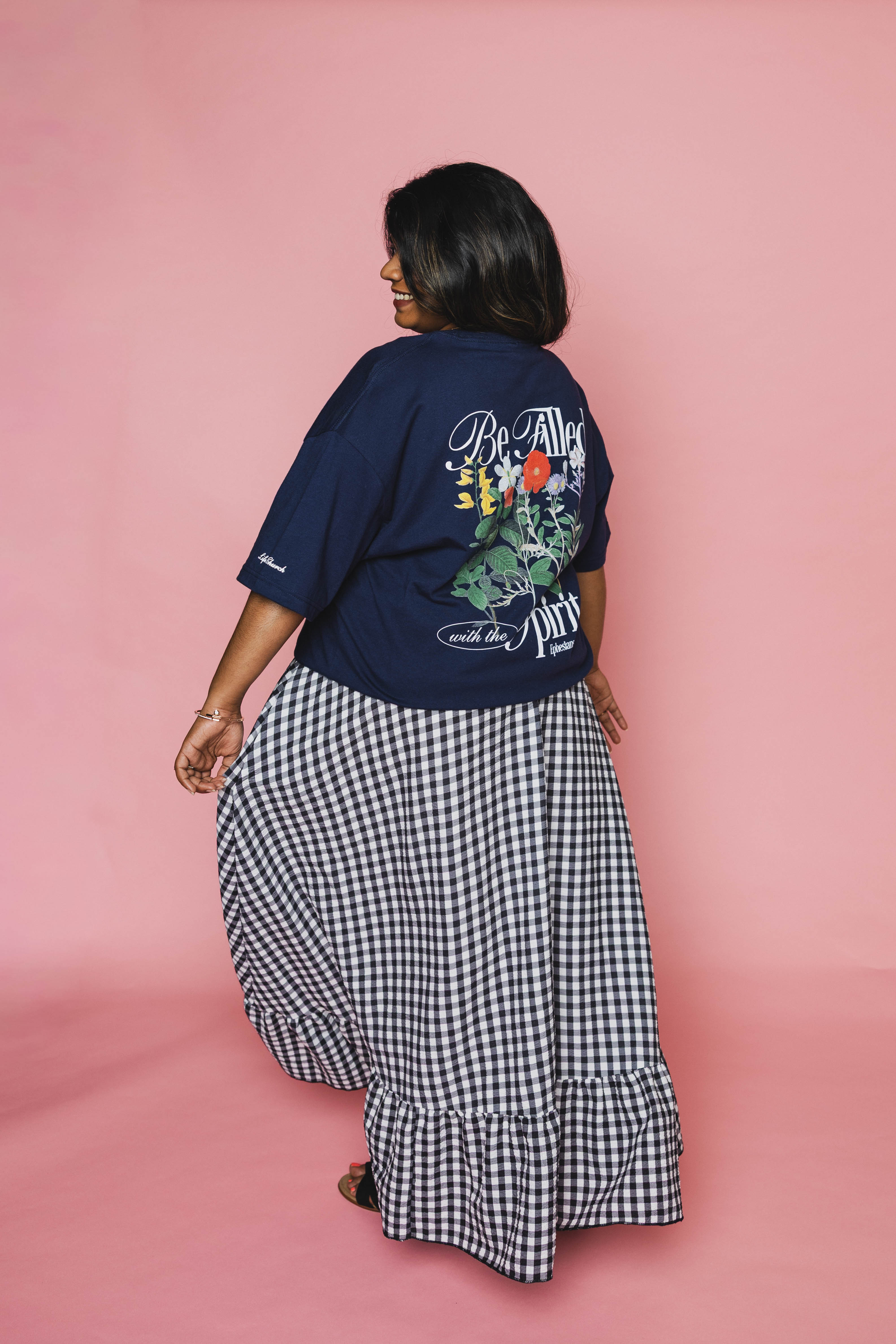 Christina is 5'4" and wears a size XL