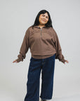 Ashlie is 5'3" and wears a size XL