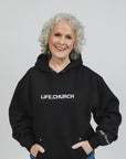 Linda Jo is 5'4" and wears a size S