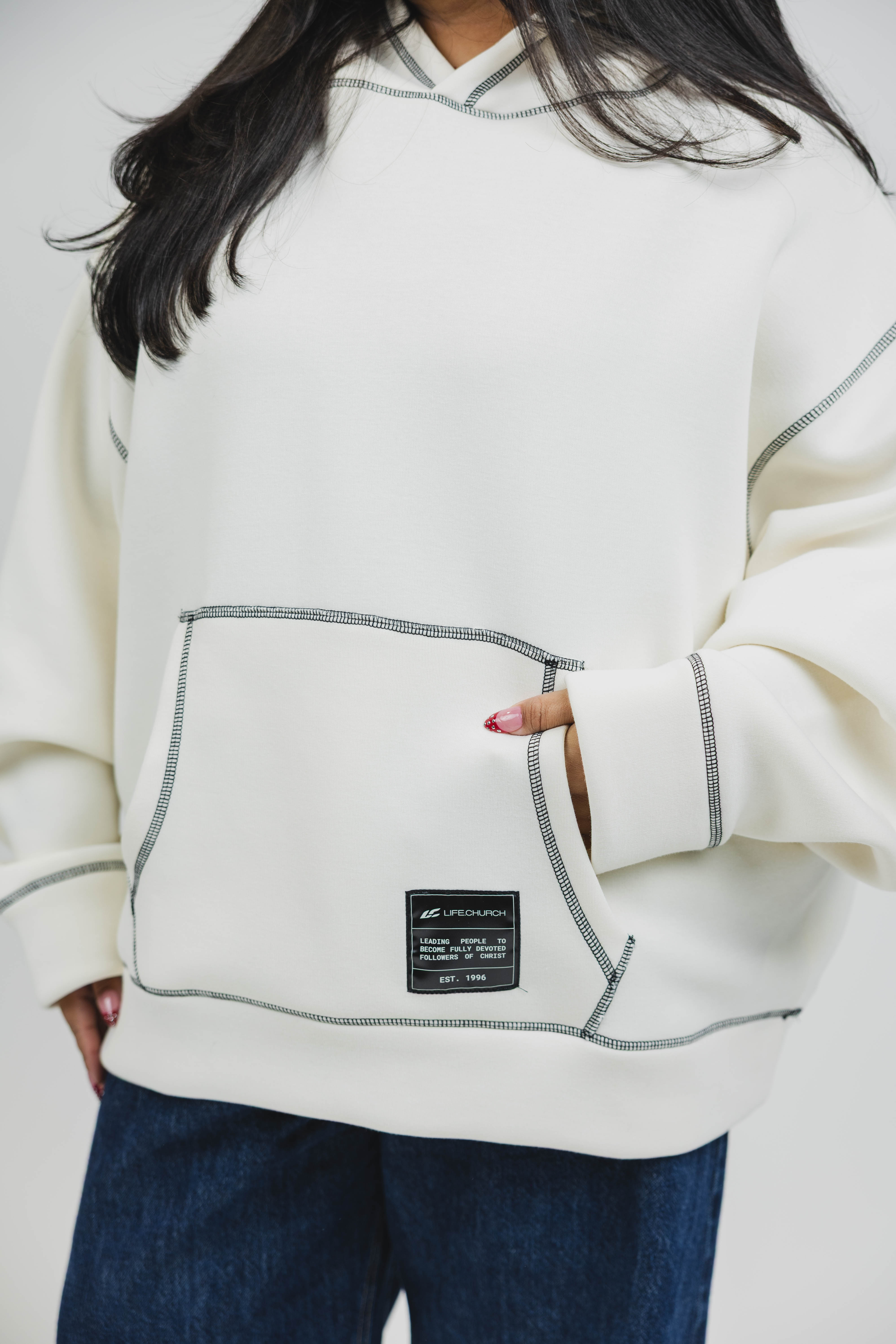 Contrast Stitch Hoodie
