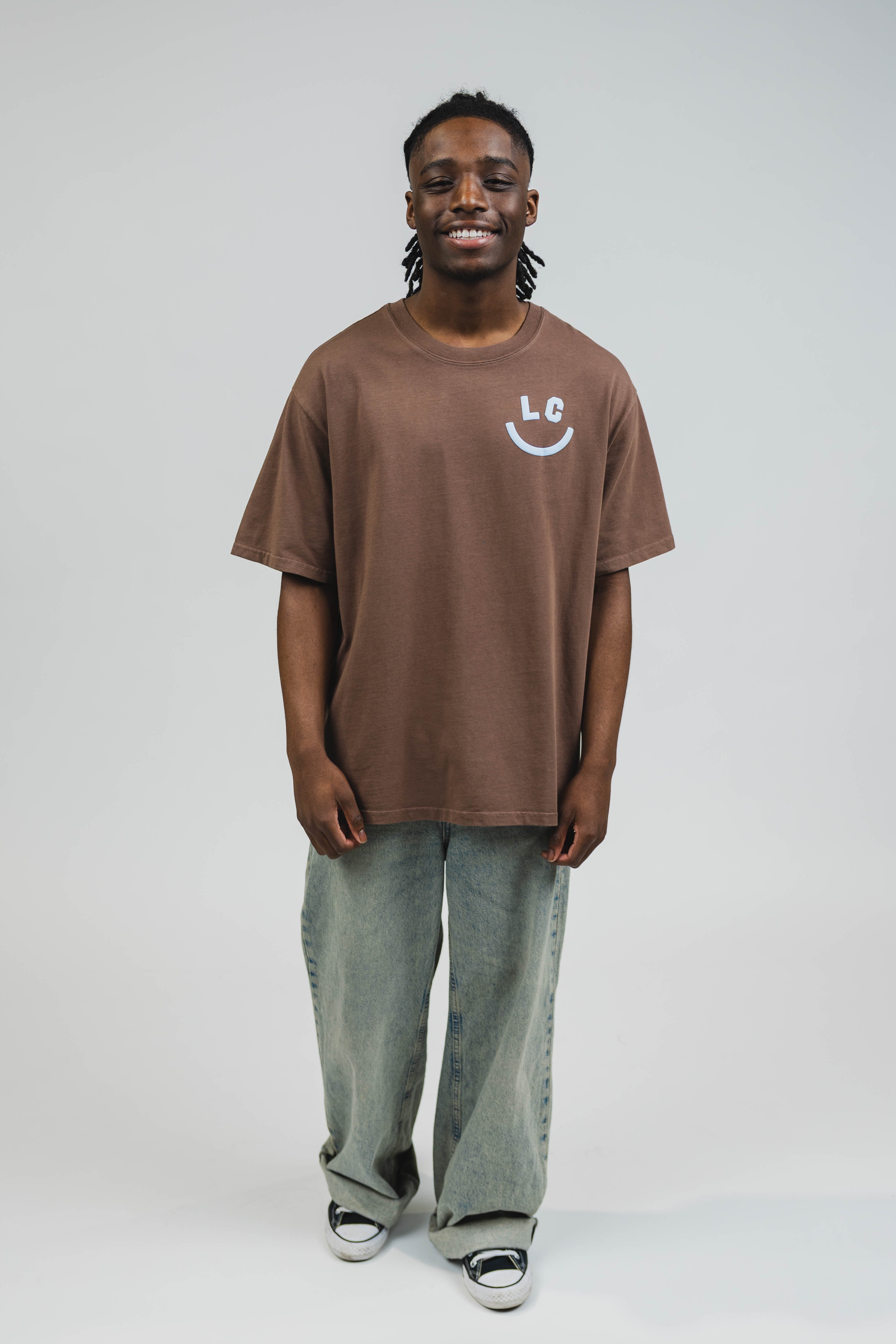 Keedron is 5'6" and wears a size M