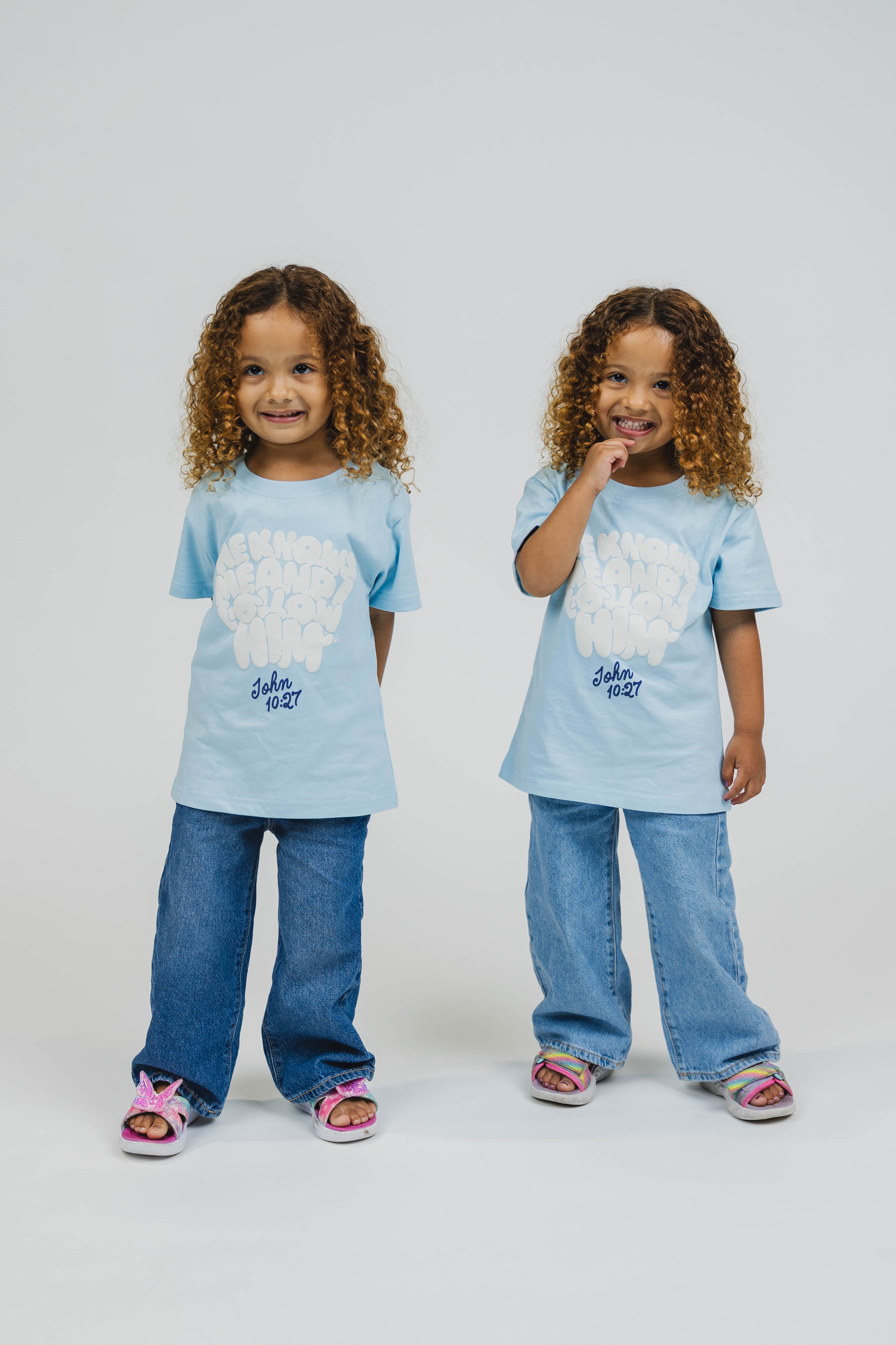 Soryn and Soleil are wearing size 3T