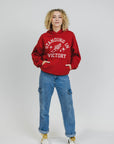 Kaylene is 5'8" and wears a size S