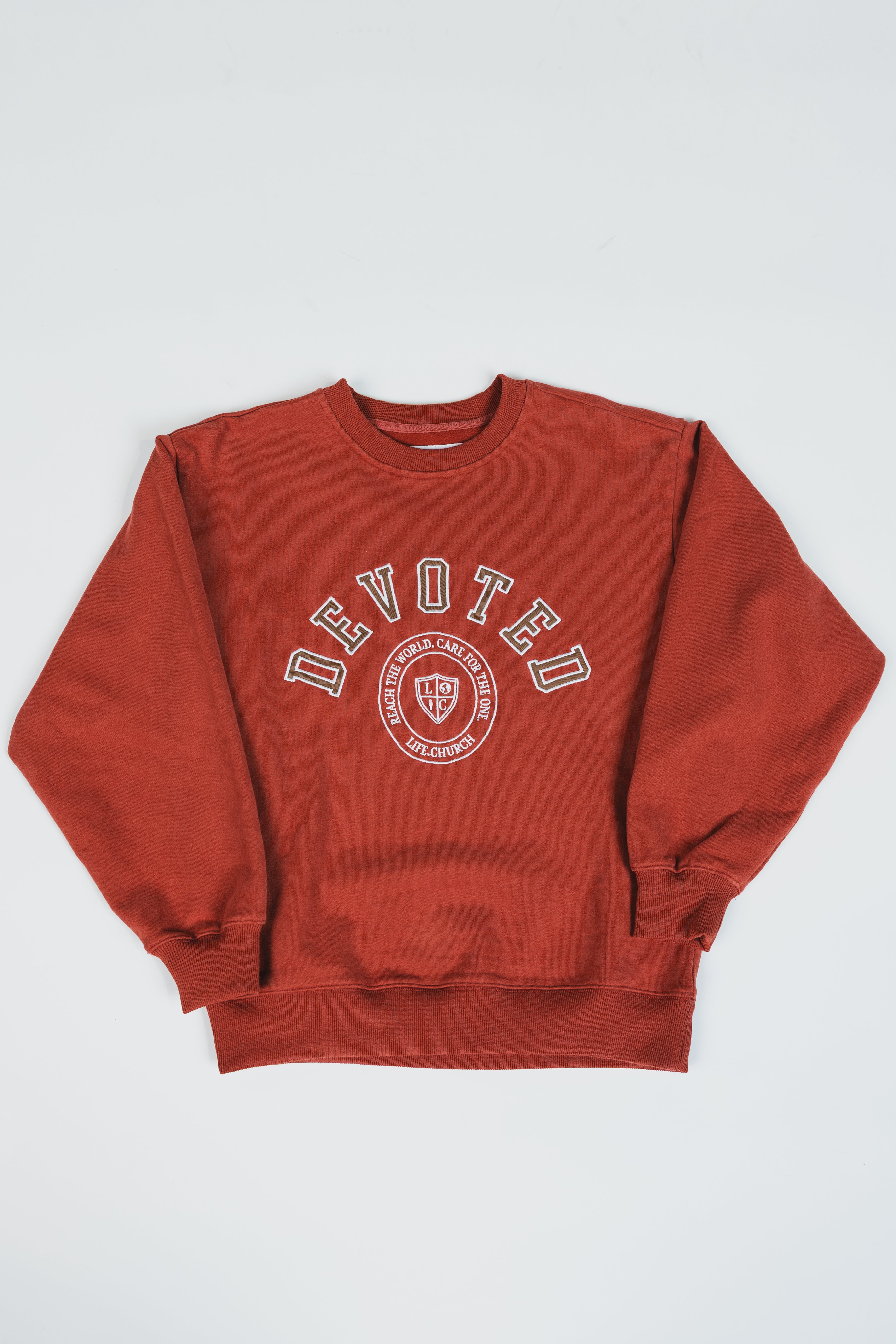 Devoted Embroidered Crewneck