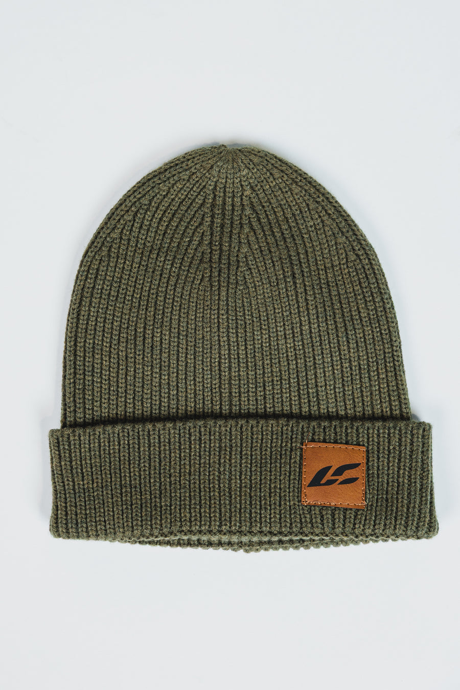 LC Leather Patch Beanie