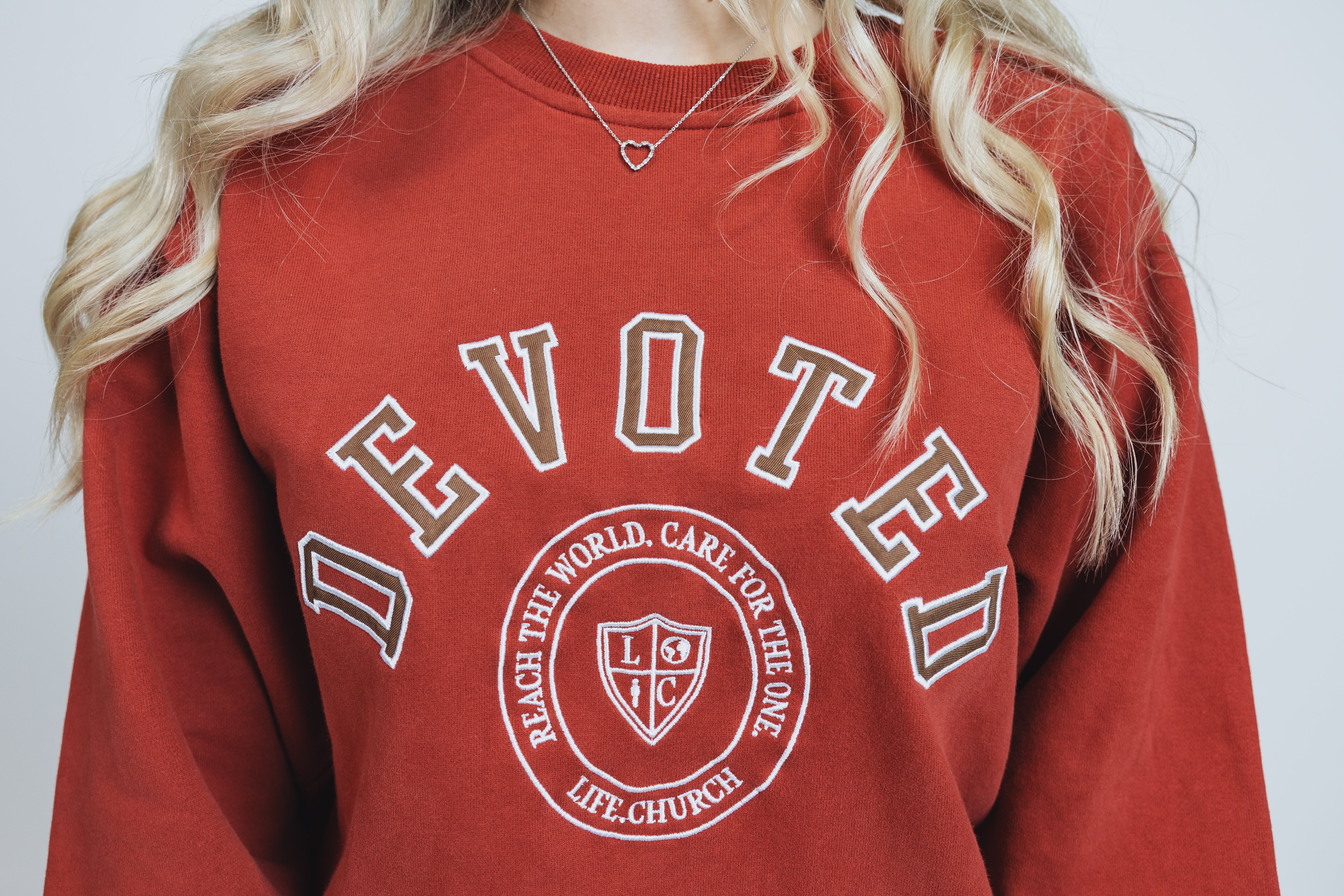 Devoted Embroidered Crewneck