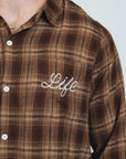 Life Chain Stitched Flannel