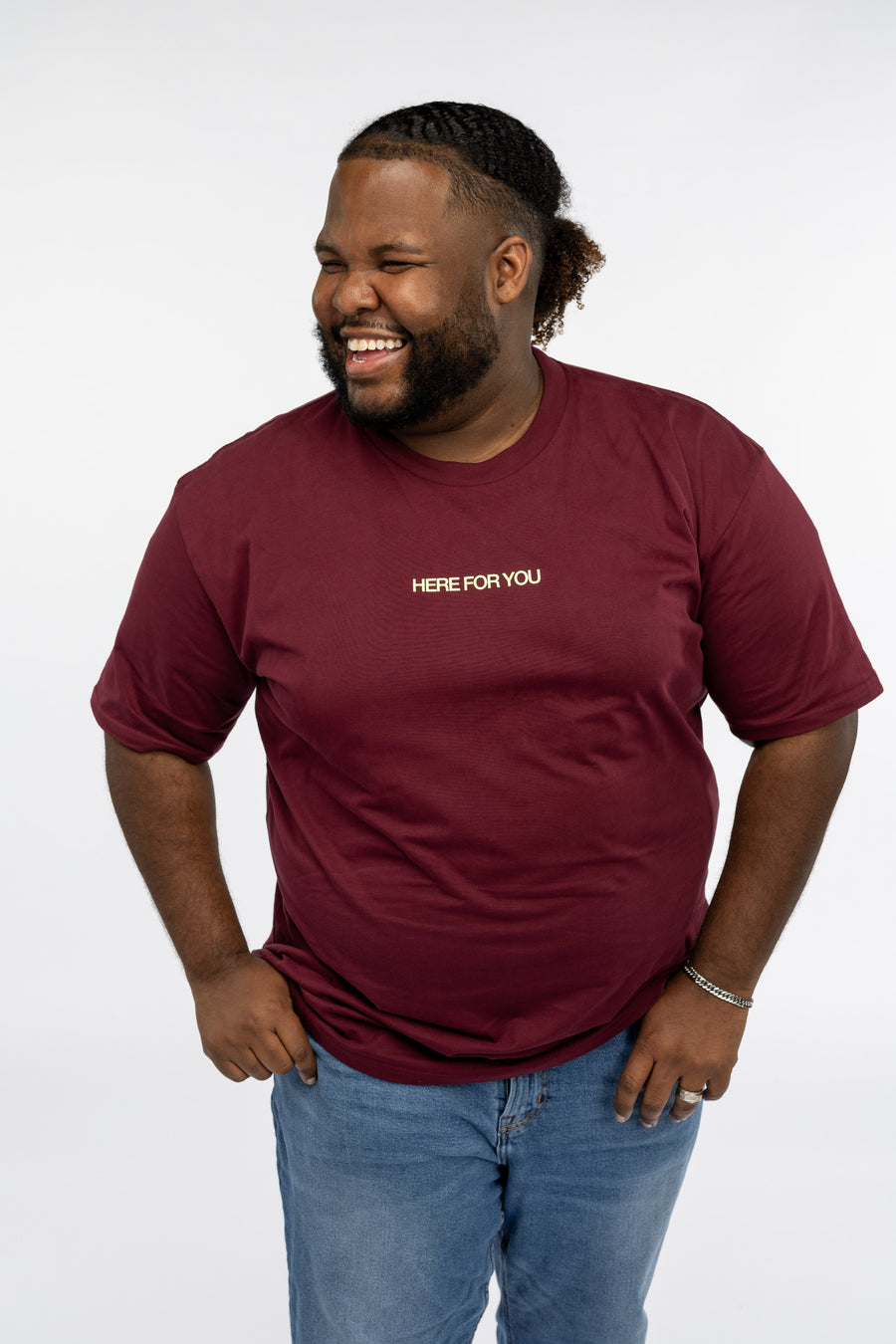 Rashad is 5’9” and is wearing size 3XL